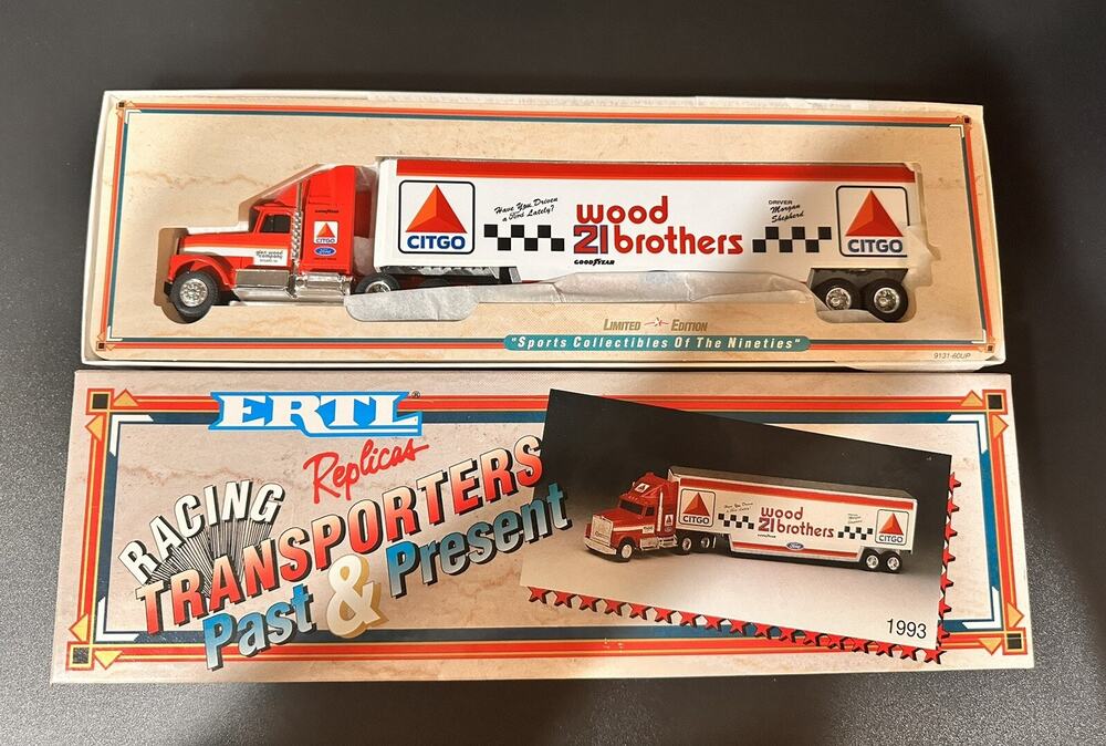 Ertle 1993 Limited Edition 1/64 #21 MORGAN SHEPHERD CITGO Transporter New